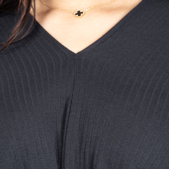 MIRA CORD SET - RIBBED BLACK