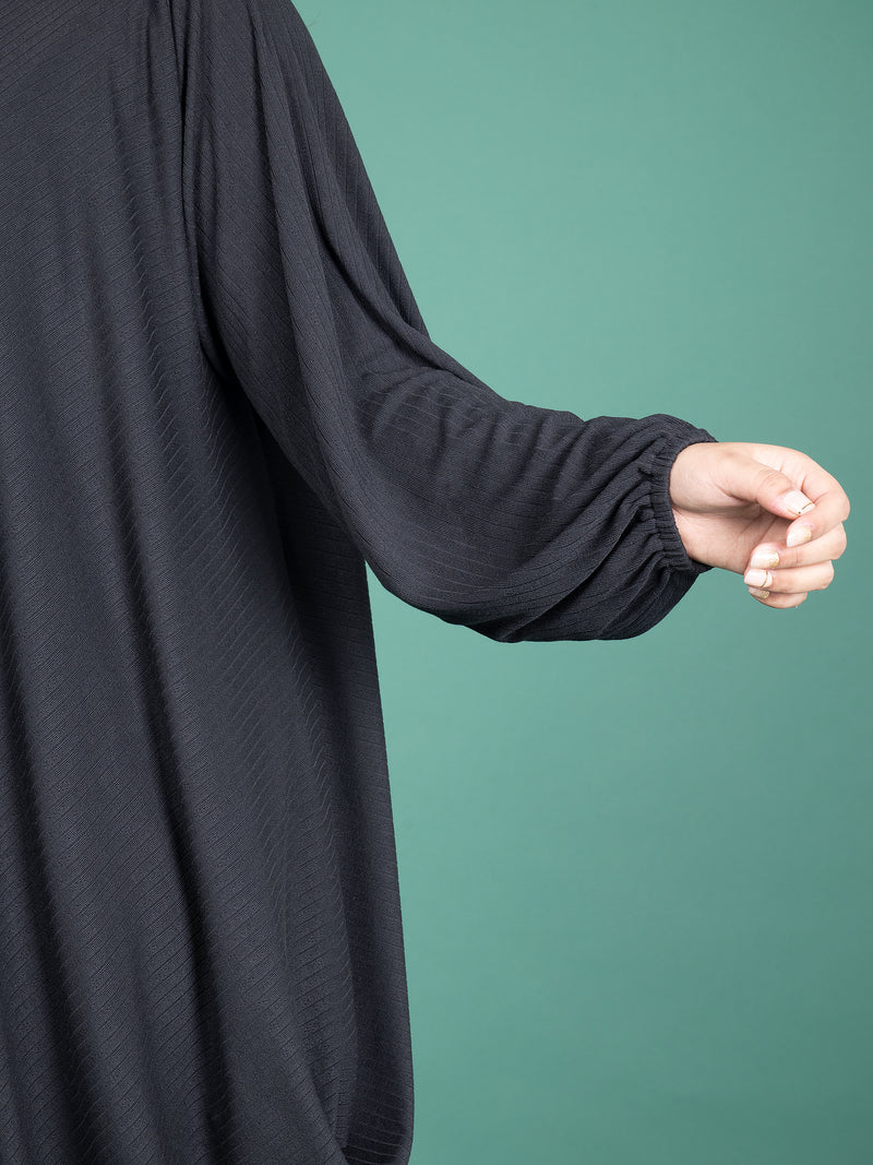 MIRA CORD SET - RIBBED BLACK