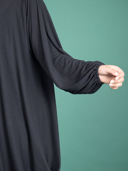 MIRA CORD SET - RIBBED BLACK