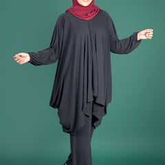 MIRA CORD SET - RIBBED BLACK