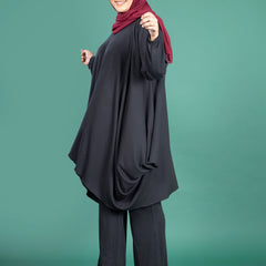 MIRA CORD SET - RIBBED BLACK