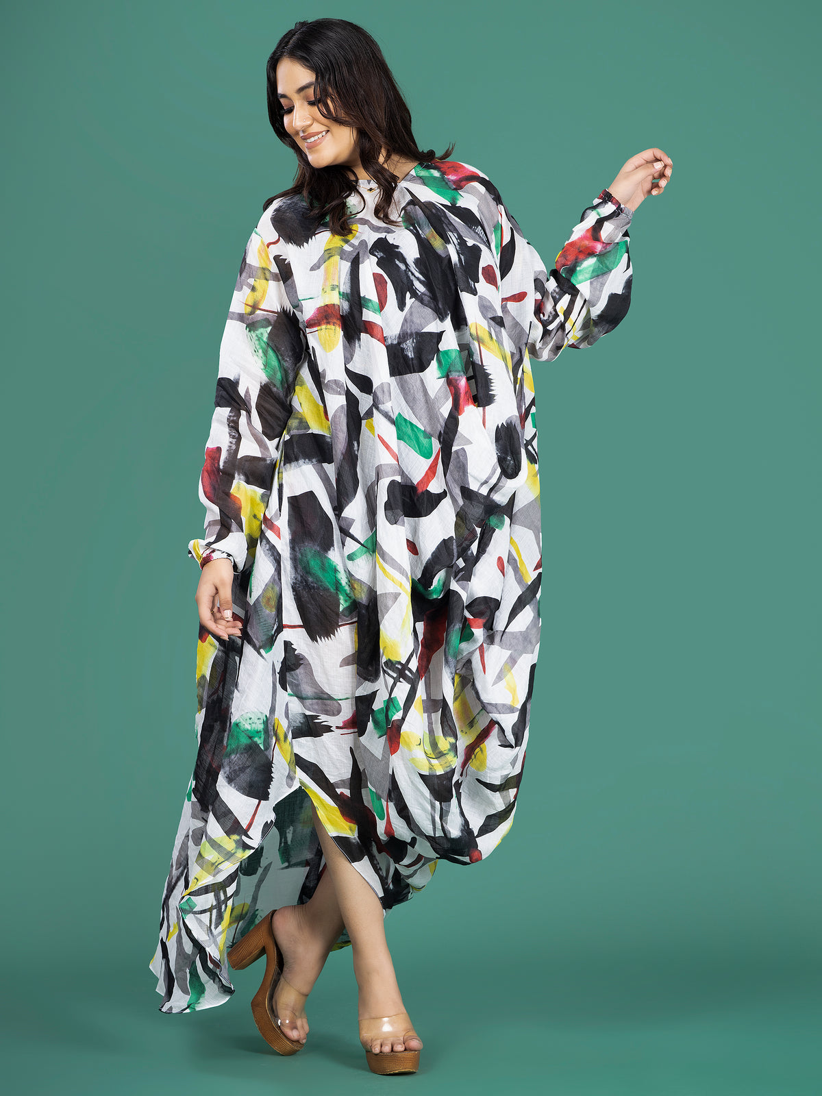 SPLASH KAFTAN DRESS