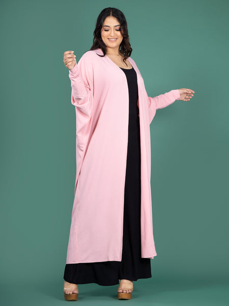 HANA OPEN CAPE - BABY PINK