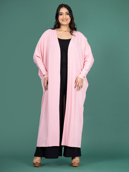 HANA OPEN CAPE - BABY PINK