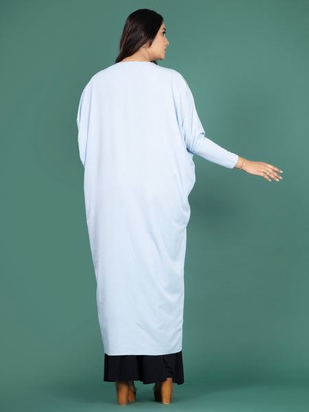 HANA OPEN CAPE - SKY BLUE