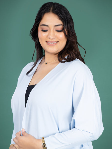 HANA OPEN CAPE - SKY BLUE