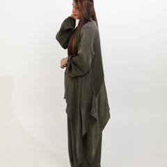 ZAINA CORD SET - OLIVE GREEN