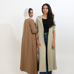 FAY LONG BLAZER - BEIGE