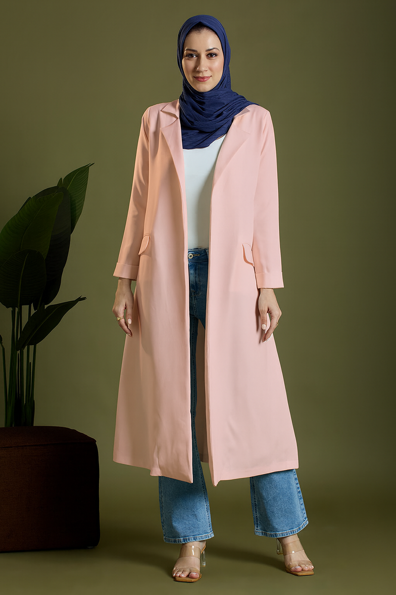 FAY LONG BLAZER - PINK