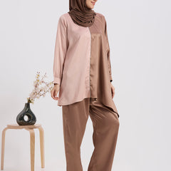 ELORA CORD SET - BLUSH & MOCHA