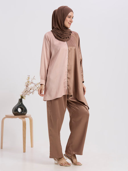 ELORA CORD SET - BLUSH & MOCHA