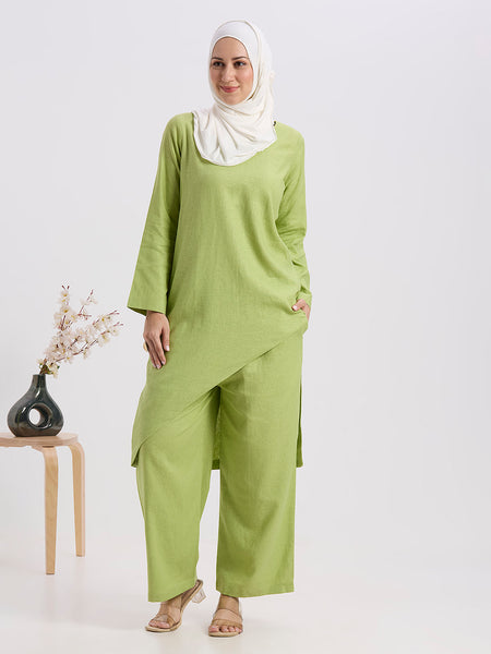 BLOOM CORD SET - LIME GREEN