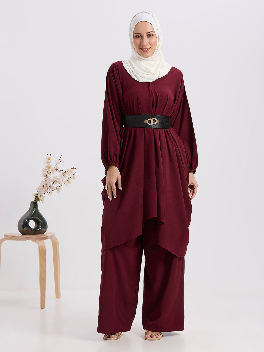 Mira Co-ord Set - Maroon
