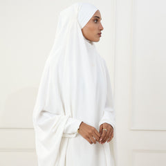 JILBAB - 2PC - WHITE