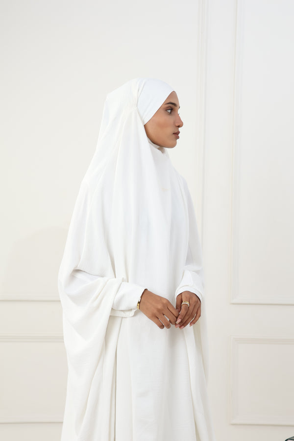 JILBAB - 2PC - WHITE
