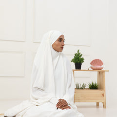 JILBAB - 2PC - WHITE