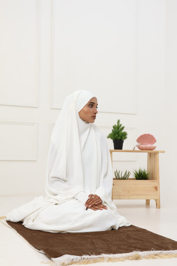 JILBAB - 2PC - WHITE