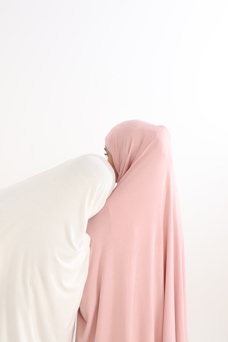 NAMAZ CHADAR SHORT WITH SLEEVES - PINK