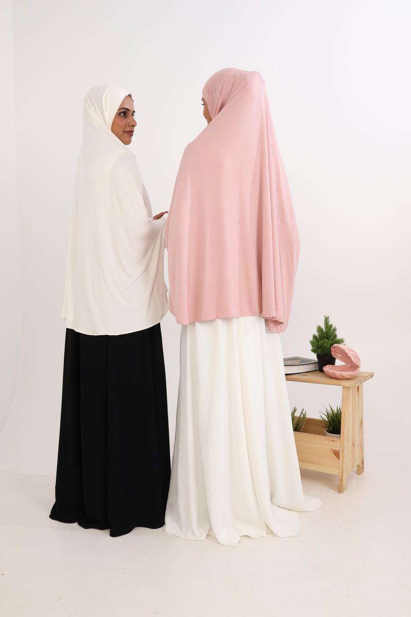 NAMAZ CHADAR SHORT WITH SLEEVES - WHITE