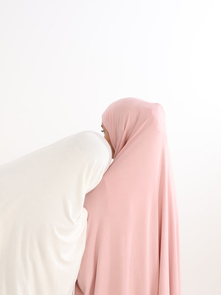 NAMAZ CHADAR SHORT WITH SLEEVES - WHITE