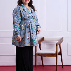 Azure Blazer Dress