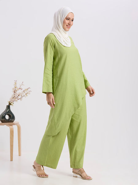 BLOOM CORD SET - LIME GREEN