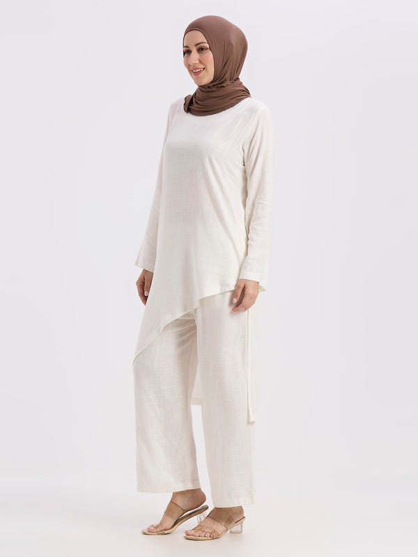 BLOOM LINEN CORD SET - OFF WHITE