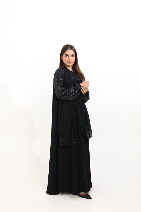 ZAHRA SHIMMER ABAYA - WITH HIJAB