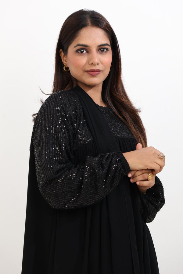 ZAHRA SHIMMER ABAYA - WITH HIJAB