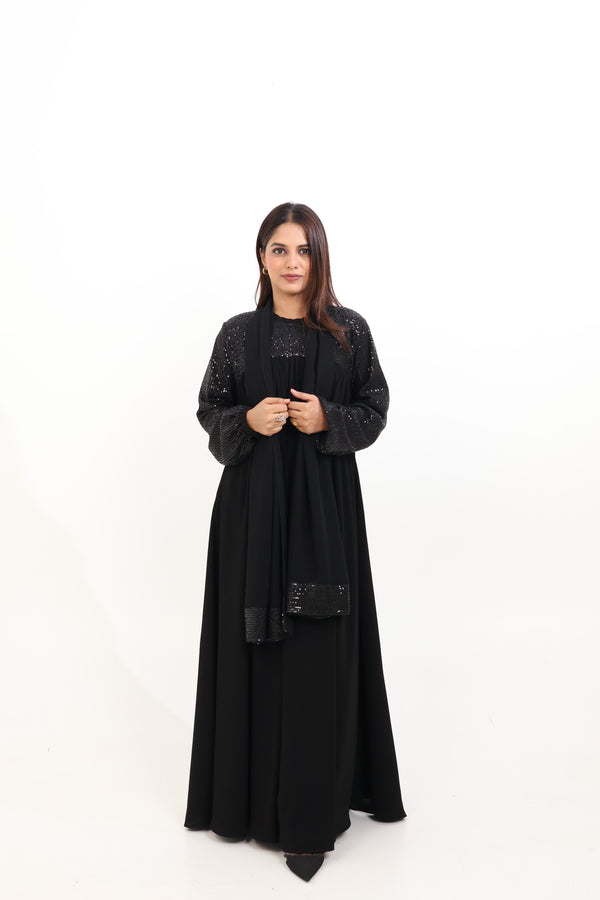 ZAHRA SHIMMER ABAYA - WITH HIJAB