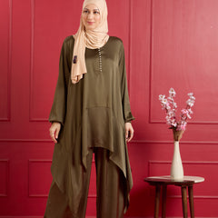 OLIVE DRAPE LUXE CORD SET