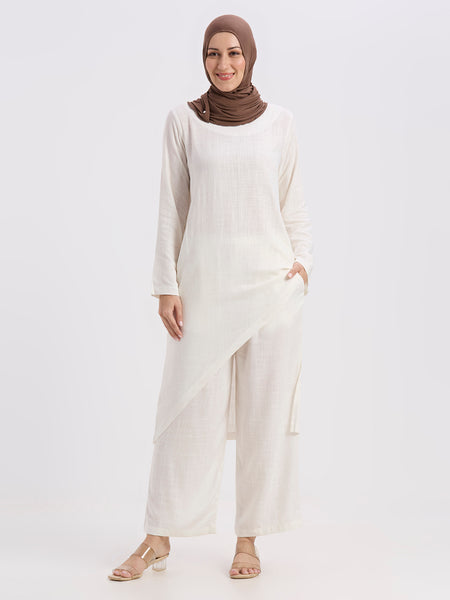 BLOOM LINEN CORD SET - OFF WHITE