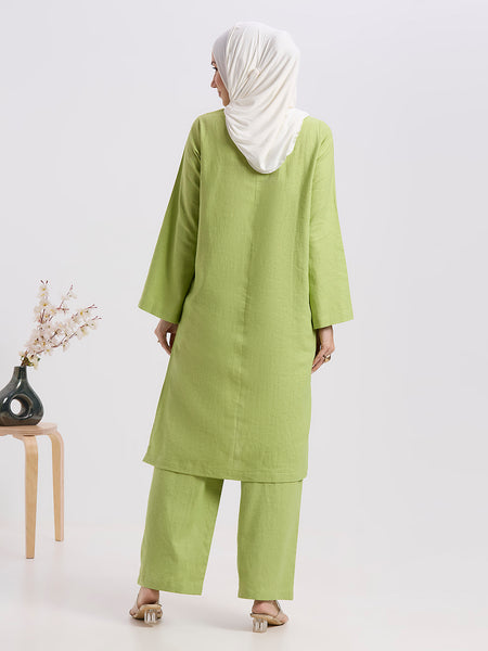 BLOOM CORD SET - LIME GREEN