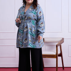 Azure Blazer Dress