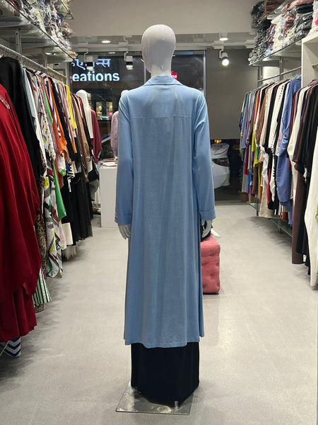 FAY LINEN BLAZER - SKY BLUE