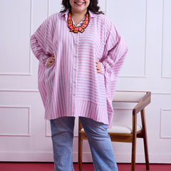 LAURA STRIPE LINEN SHIRT
