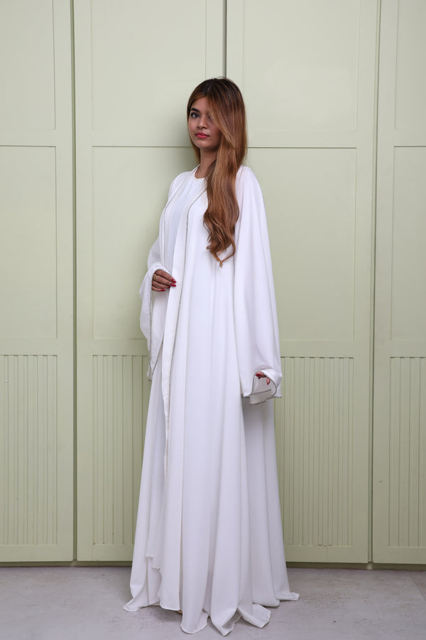 DOVE DAIMOND MODEST DRESS / 2 pc ABAYA - WITH HIJAB