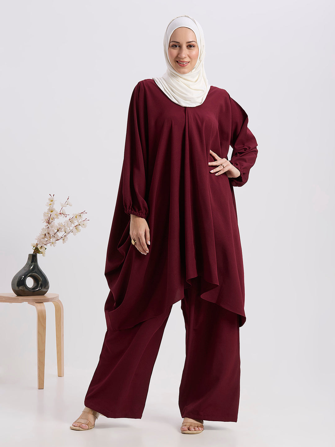 Mira Co-ord Set - Maroon