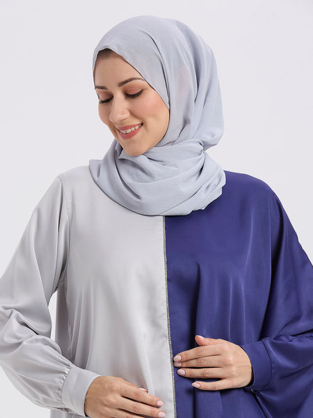 ELORA CORD SET - GREY & NAVY BLUE