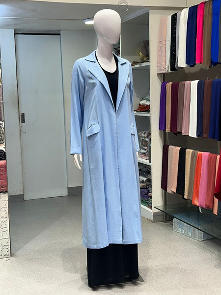 FAY LINEN BLAZER - SKY BLUE