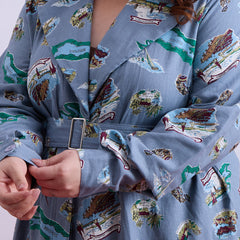 Azure Blazer Dress