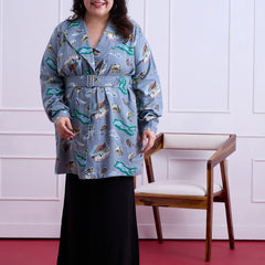 Azure Blazer Dress