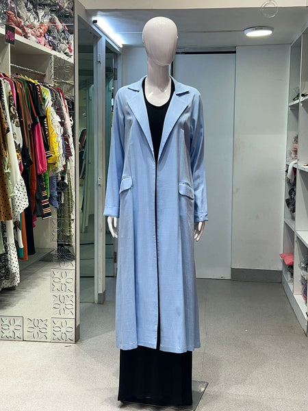 FAY LINEN BLAZER - SKY BLUE