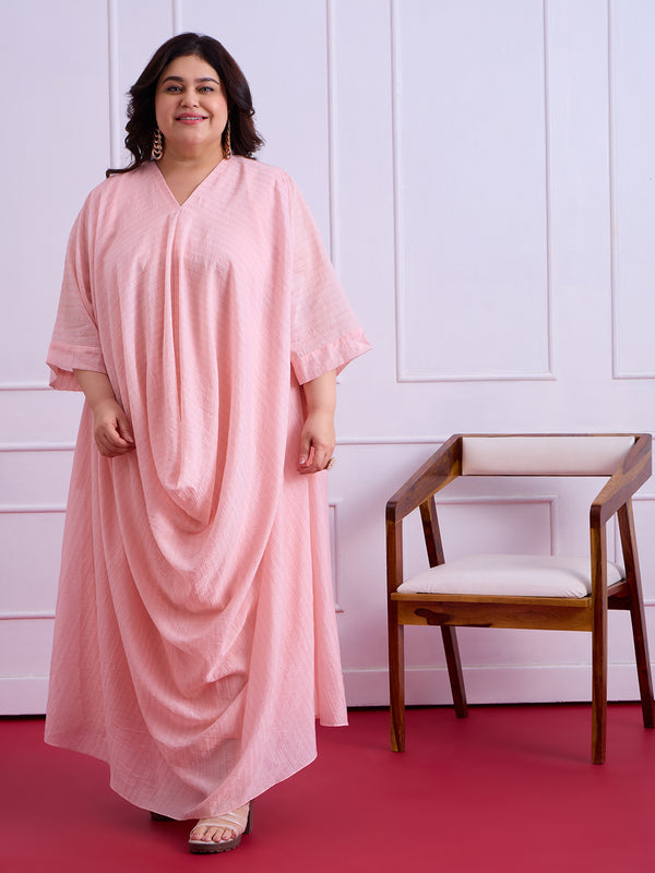 AMARA FRONT COWL DRESS