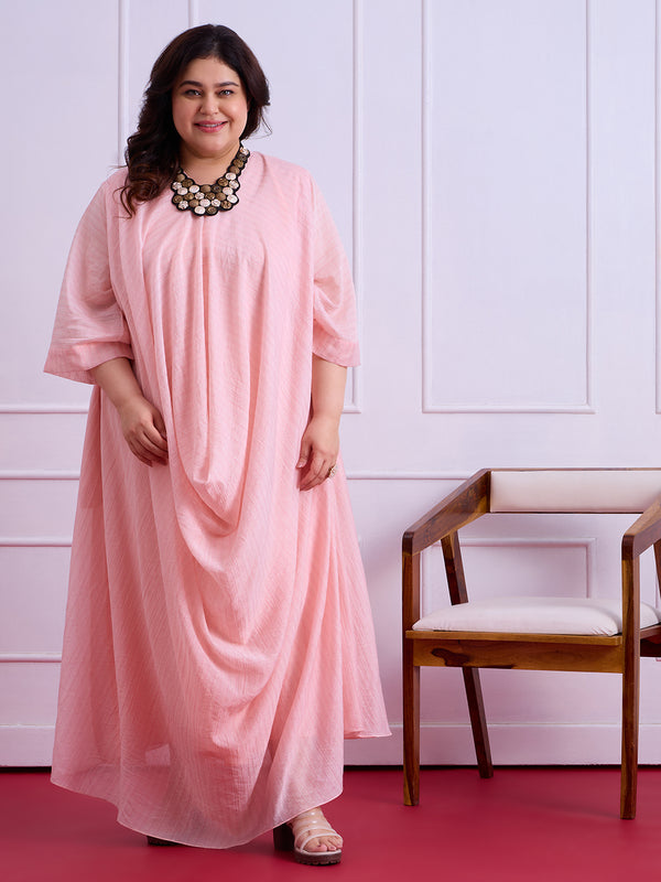 AMARA FRONT COWL DRESS