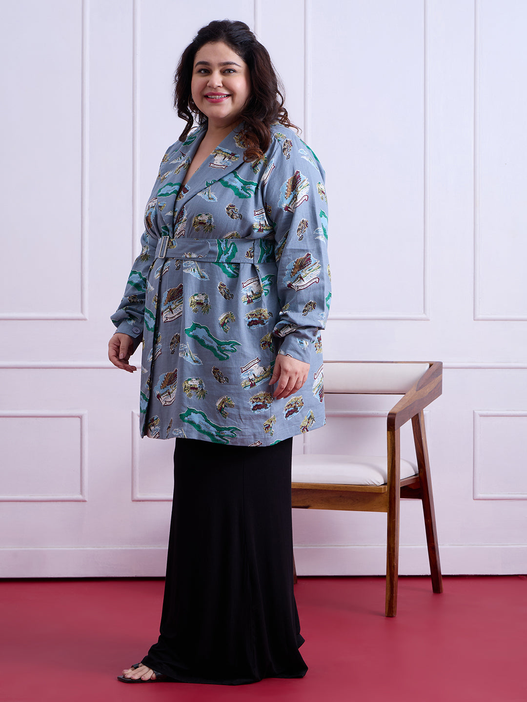 Azure Blazer Dress