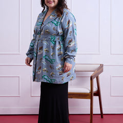 Azure Blazer Dress
