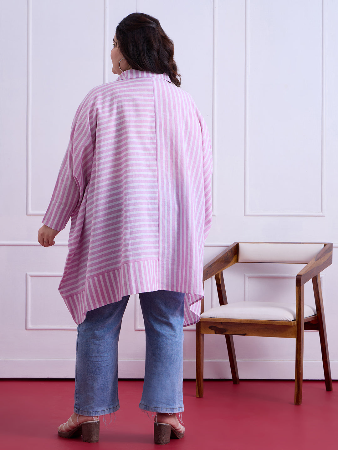 LAURA STRIPE LINEN SHIRT