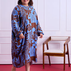 Nyra Flow Linen Dress