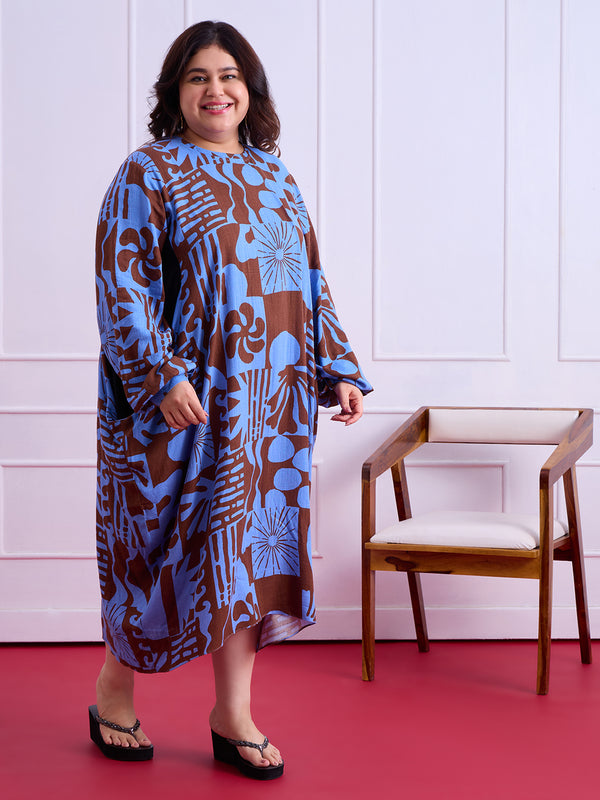 Nyra Flow Linen Dress